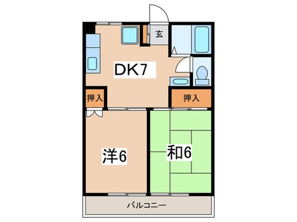 ＣＲＣマンション第２の物件間取画像